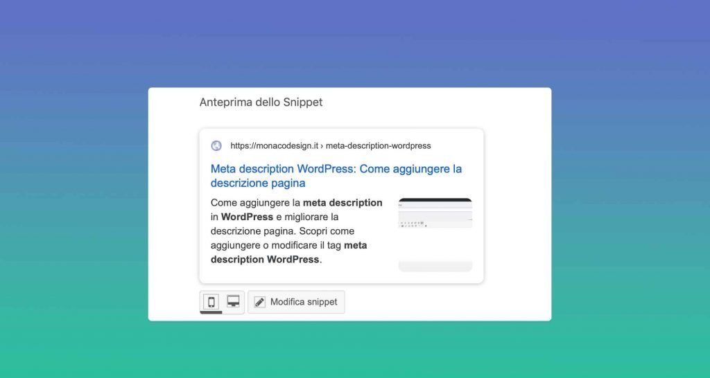 Meta description WordPress: Come aggiungere la Meta Description in WordPress