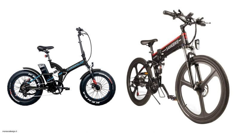 Bicicletta elettrica pieghevole
