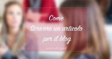 Come scrivere un articolo per il blog